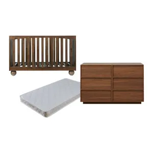 Blake Almond Three Piece Nursery Set - Mocka by Mocka., a Cots & Bassinets for sale on Style Sourcebook