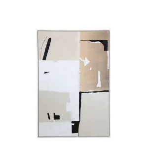 Hand-Painted Lines & Planes I Wall Art Canvas 80cm x 120cm by Luxe Mirrors, a Prints for sale on Style Sourcebook