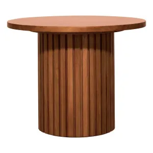 Gabino Round Side Table 66cm in Tasmanian Blackwood by OZ Design, a Table & Bedside Lamps for sale on Style Sourcebook