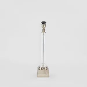 Rockpool Pillar Table Lamp Base Nickel- Base Only by Emac & Lawton, a Table & Bedside Lamps for sale on Style Sourcebook