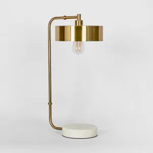 Atlas Table Lamp Antique Brass by Emac & Lawton, a Table & Bedside Lamps for sale on Style Sourcebook