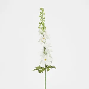 Delphinium Flower Stem 88cm White by Florabelle Living, a Plants for sale on Style Sourcebook