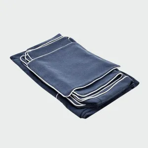 Slip Cover Only - Noosa Hamptons Snuggle Chair Navy With White Piping by OneWorld Collection, a Sofas for sale on Style Sourcebook
