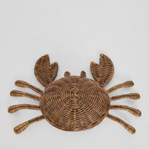 Milo The 4 x 6" Rattan Crab Brown by Florabelle Living, a Statues & Ornaments for sale on Style Sourcebook