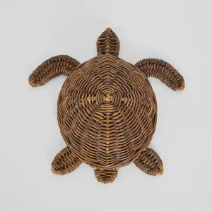Ollie The 4 x 6" Rattan Turtle Brown by Florabelle Living, a Statues & Ornaments for sale on Style Sourcebook