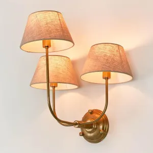 Trilogy Wall Light Base Brass by Emac & Lawton, a Wall Lighting for sale on Style Sourcebook