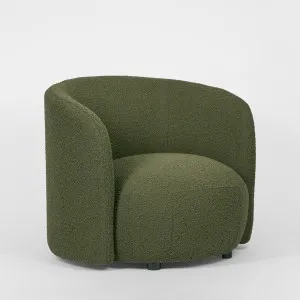 Plume ArmChair Olive Boucle by MRD Home, a Chairs for sale on Style Sourcebook