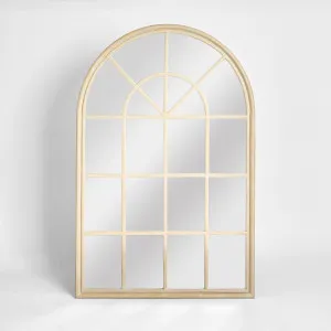 Hamptons Arched Mirror 100x150cm Natural by OneWorld Collection, a Mirrors for sale on Style Sourcebook