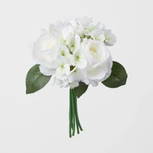Rose & Hydrangea Bouquet White by JMC FLORALS, a Plants for sale on Style Sourcebook