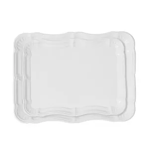 White Metal Trays Set2 by PERFECT PIECES, a Trays for sale on Style Sourcebook