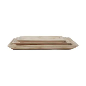 Wooden Rectangle Trays Set of 3 by PERFECT PIECES, a Trays for sale on Style Sourcebook