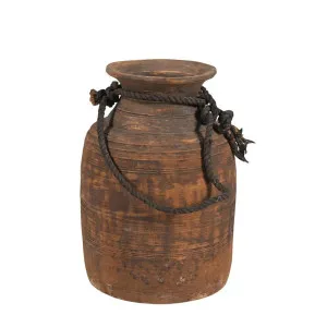 Wooden Pot with Rope Small by Florabelle Living, a Vases & Jars for sale on Style Sourcebook
