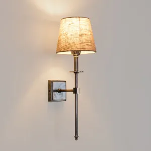 Danish Brass Wall Light Antique Silver by Emac & Lawton, a Wall Lighting for sale on Style Sourcebook