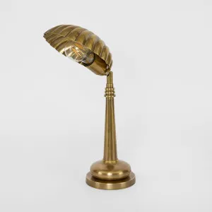 Shell Table Lamp Antique Brass by Emac & Lawton, a Table & Bedside Lamps for sale on Style Sourcebook