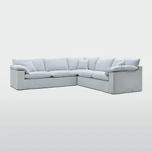 Norfolk 5 Seater Modular Sofa Beach w/White piping by OneWorld Collection, a Sofas for sale on Style Sourcebook