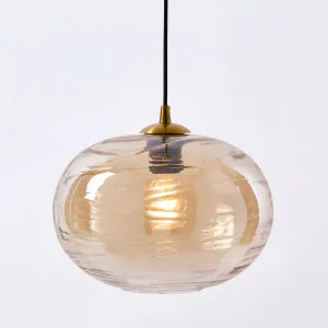 Hinza Ceiling Pendant Amber by Zaffero, a Pendant Lighting for sale on Style Sourcebook