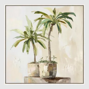 Sunlit Palms Wall Art 82.5 x 82.5cm by Florabelle Living, a Prints for sale on Style Sourcebook