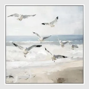 Seaside Flight Wall Art 82.5 x 82.5cm by Florabelle Living, a Prints for sale on Style Sourcebook