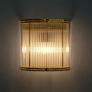 Verre Half Round Wall Light Brass by Emac & Lawton, a Wall Lighting for sale on Style Sourcebook