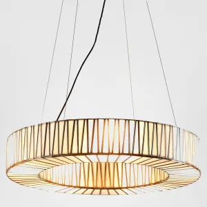 White Moon Ceiling Pendant Large Brass by Emac & Lawton, a Pendant Lighting for sale on Style Sourcebook