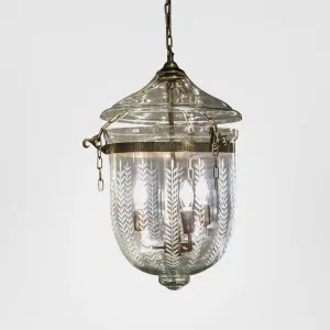 Bell Jar Ceiling Pendant Medium Brass by Emac & Lawton, a Pendant Lighting for sale on Style Sourcebook