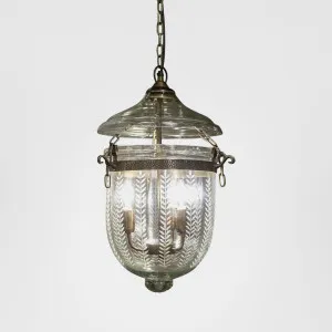 Bell Jar Ceiling Pendant Small Brass by Emac & Lawton, a Pendant Lighting for sale on Style Sourcebook