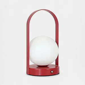 Nini Portable Table Lamp Dark Red by Emac & Lawton, a Table & Bedside Lamps for sale on Style Sourcebook