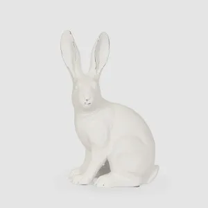 Henry Hare Sitting Small White by Florabelle Living, a Statues & Ornaments for sale on Style Sourcebook