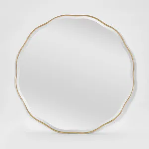 Camille Scallop Mirror Large Gold by Florabelle Living, a Mirrors for sale on Style Sourcebook