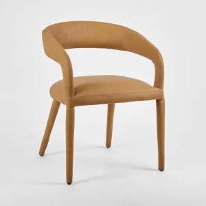 Nolan Dining Chair Tan PU by OneWorld Collection, a Dining Chairs for sale on Style Sourcebook