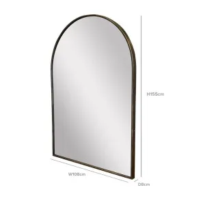 Veronica Brass Arched Mirror by OneWorld Collection, a Mirrors for sale on Style Sourcebook