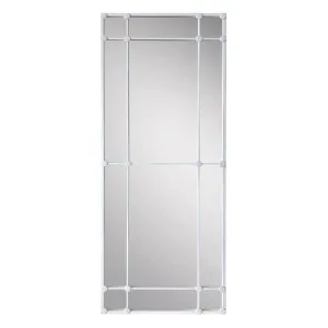 Rectangular 12 Pane Mirror White by OneWorld Collection, a Mirrors for sale on Style Sourcebook
