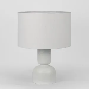 Clem Lamp Small White with Shade by MRD Home, a Table & Bedside Lamps for sale on Style Sourcebook