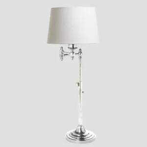 Macleay Swing Arm Table Lamp Base Antique Silver- Base Only by Emac & Lawton, a Table & Bedside Lamps for sale on Style Sourcebook