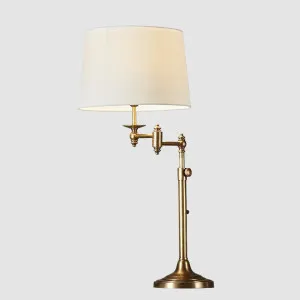 Macleay Swing Arm Table Lamp Base Antique Brass- Base Only by Emac & Lawton, a Table & Bedside Lamps for sale on Style Sourcebook