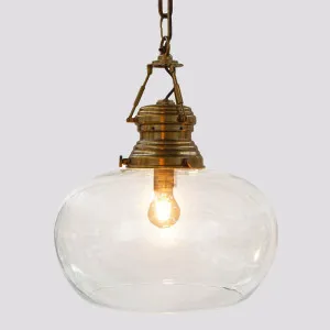 Paddington Ceiling Pendant Large Antique Brass by Emac & Lawton, a Pendant Lighting for sale on Style Sourcebook