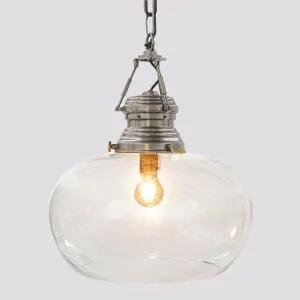 Paddington Ceiling Pendant Large Antique Silver by Emac & Lawton, a Pendant Lighting for sale on Style Sourcebook