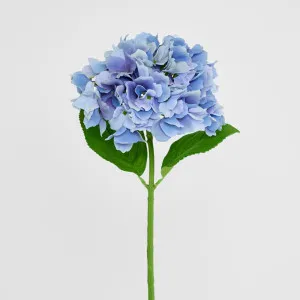 Hydrangea Stem Soft Touch 50cm Blue by Florabelle Living, a Plants for sale on Style Sourcebook