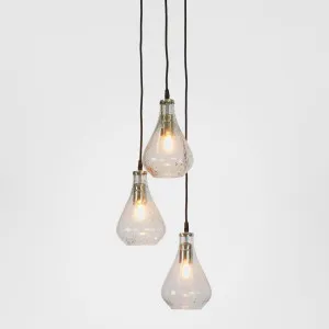 Lustre Teardrop Cluster Ceiling Pendant Clear by Zaffero, a Pendant Lighting for sale on Style Sourcebook