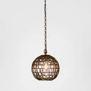 Mondrian Ceiling Pendant Small Antique Brass by Zaffero, a Pendant Lighting for sale on Style Sourcebook