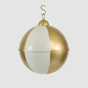Melody Bell White & Gold 50cm by Vixen & Velvet, a Christmas for sale on Style Sourcebook