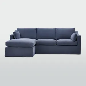 Clovelly 3 Seater Left Chaise Sofa Navy by OneWorld Collection, a Sofas for sale on Style Sourcebook
