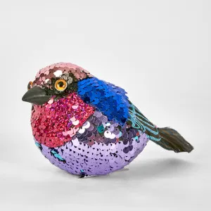 Jasper Clip on Sequin Bird Blue by Vixen & Velvet, a Christmas for sale on Style Sourcebook