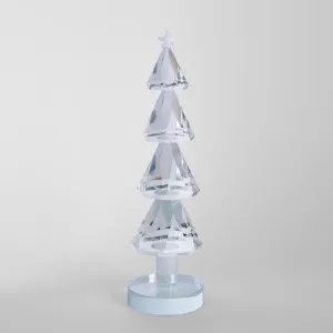 Crystal Glass Xmas Tree Clear by Vixen & Velvet, a Christmas for sale on Style Sourcebook