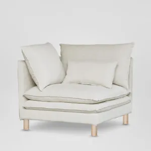 Aura Corner Sofa Base With White Cover by MRD Home, a Sofas for sale on Style Sourcebook