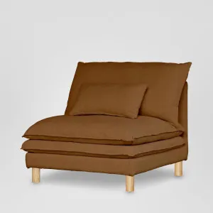 Aura Single Seater Sofa With Cover Brown by MRD Home, a Sofas for sale on Style Sourcebook