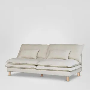 Aura 2str No Arms Sofa Base with Cover Natural by MRD Home, a Sofas for sale on Style Sourcebook