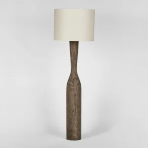 Callum Timber Floor Lamp Base With Natural Shade by MRD Home, a Floor Lamps for sale on Style Sourcebook