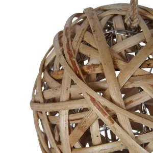 Chinon Rattan Hanging Bauble Large by Vixen & Velvet, a Christmas for sale on Style Sourcebook