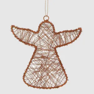 Dustle Wire Angel Decoration Large by Vixen & Velvet, a Christmas for sale on Style Sourcebook